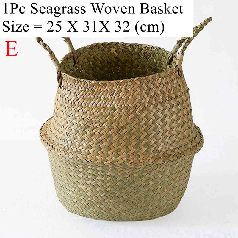 Cesto Sospeso in Rattan Zerolife - Per Piante, Biancheria o Picnic