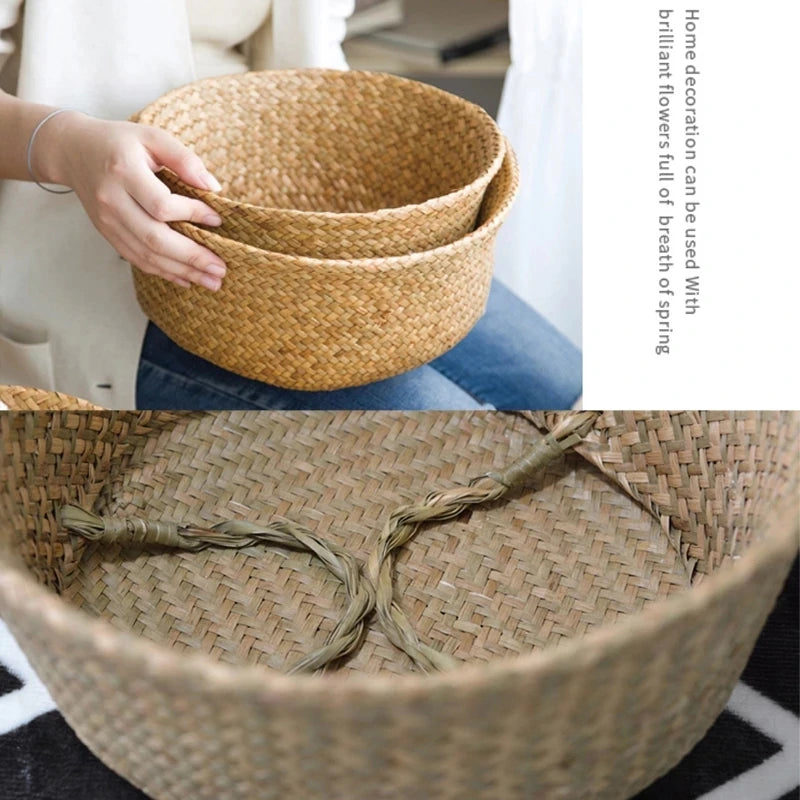 Cesto Sospeso in Rattan Zerolife - Per Piante, Biancheria o Picnic