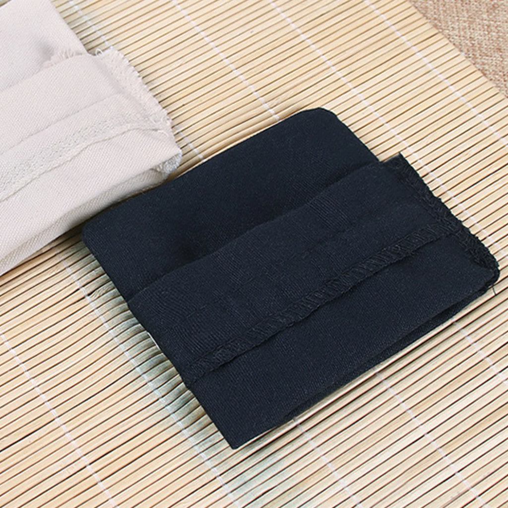 Black Canvas Drawstring Pouches - Heavy Duty Cotton Storage Bags for Wedding Gifts and Home Organization