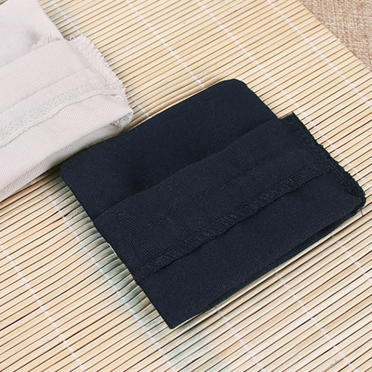 Black Canvas Drawstring Pouches - Heavy Duty Cotton Storage Bags for Wedding Gifts and Home Organization
