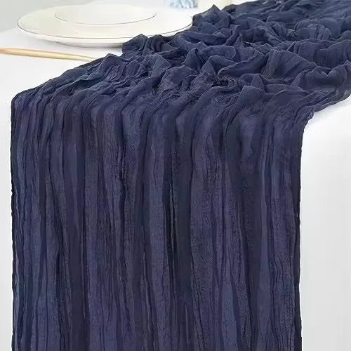 Runner da Tavola in Tessuto Boho Rosa 90x300cm - Per Matrimoni e Decorazioni