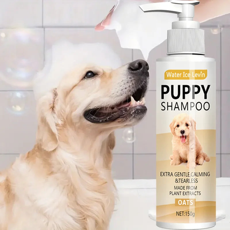 Soothing Oatmeal Puppy Shampoo - Hypoallergenic for Sensitive Skin with Aloe & Shea Butter to Moisturize Dryness