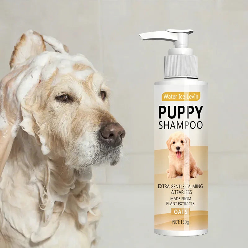 Soothing Oatmeal Puppy Shampoo - Hypoallergenic for Sensitive Skin with Aloe & Shea Butter to Moisturize Dryness