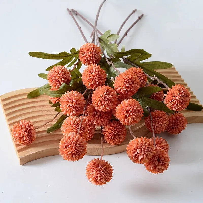 42cm Artificial Daisy Flower Head for Home Decor, Garden Ornament, Wedding, and Autumn Decor