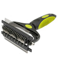 3 in 1 Dog Grooming Brush - Deshedding Tool with Stainless Steel Teeth & Double-Sided Comb for Effective Fur Removal