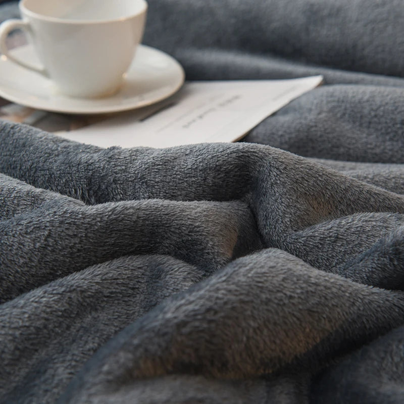 Coperta in Lana Double Face Formato Queen - Per Inverno e Campeggio