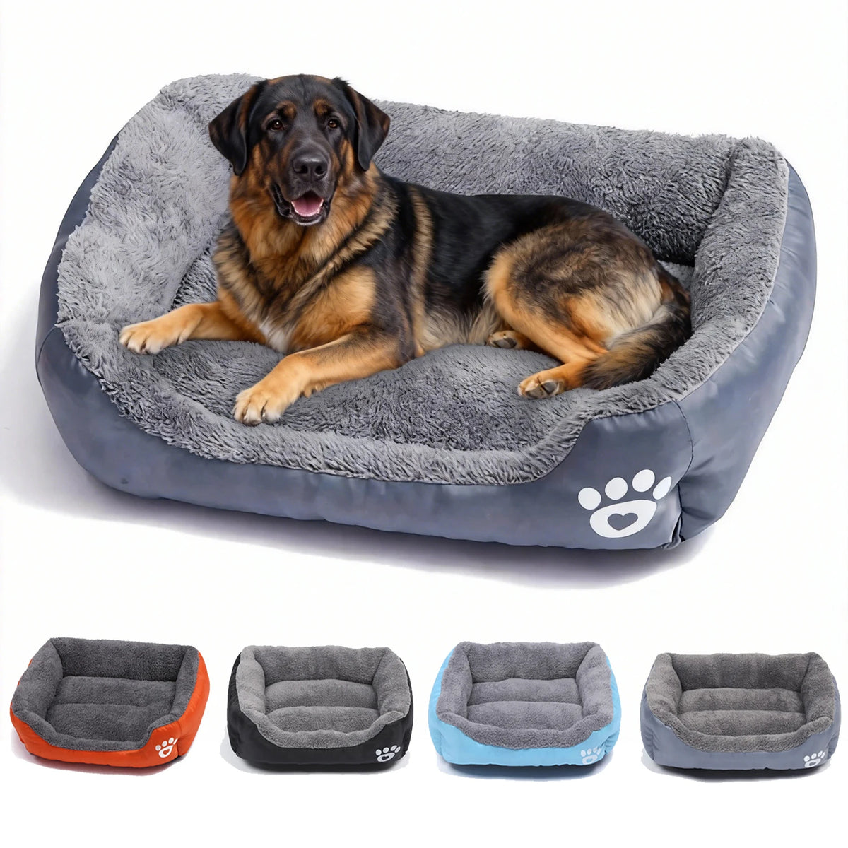 Cuccia Divano Quadrata Morbida per Cani - Cuscino Lavabile per Cani e Gatti, Calore Invernale