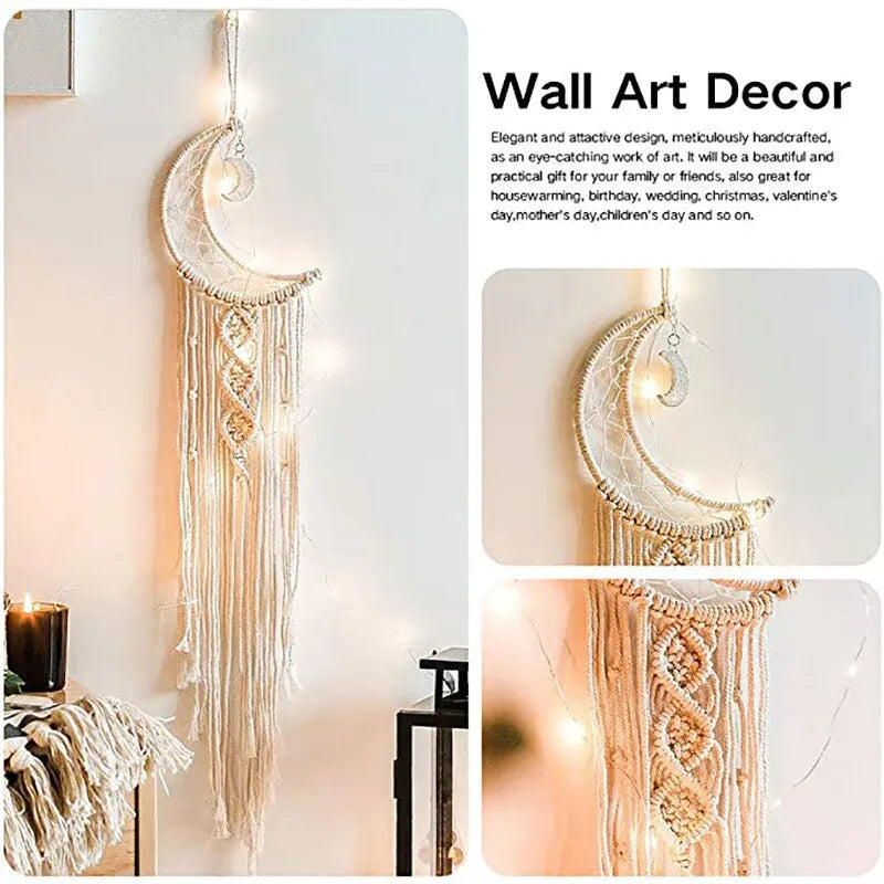 96cm Macrame Wall Hanging Tapestry - Bohemian Room Decor for Kids' Spaces, Perfect Gift for Girls