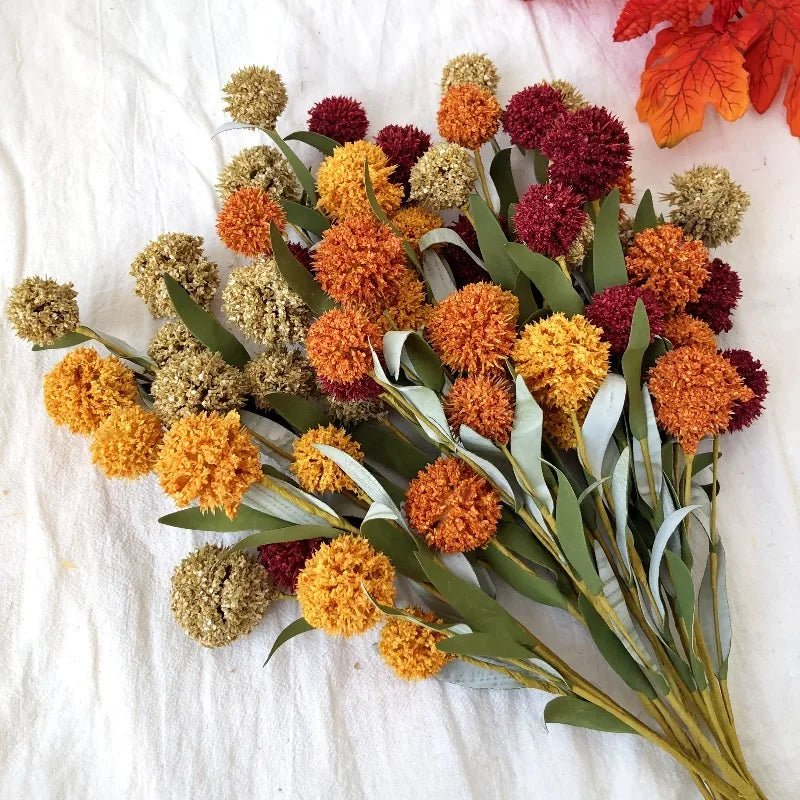 42cm Artificial Daisy Flower Head for Home Decor, Garden Ornament, Wedding, and Autumn Decor