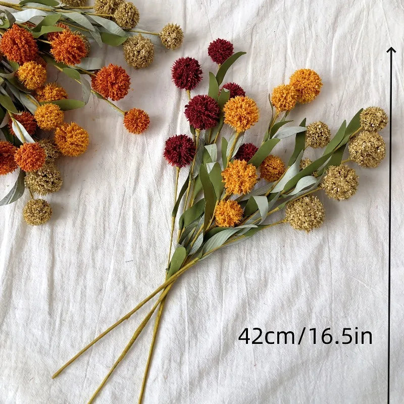 42cm Artificial Daisy Flower Head for Home Decor, Garden Ornament, Wedding, and Autumn Decor
