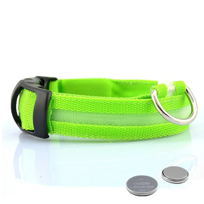 LED Dog Collar Light - Anti-Lost, Luminous USB Rechargeable Collar for Dogs and Puppies at Night