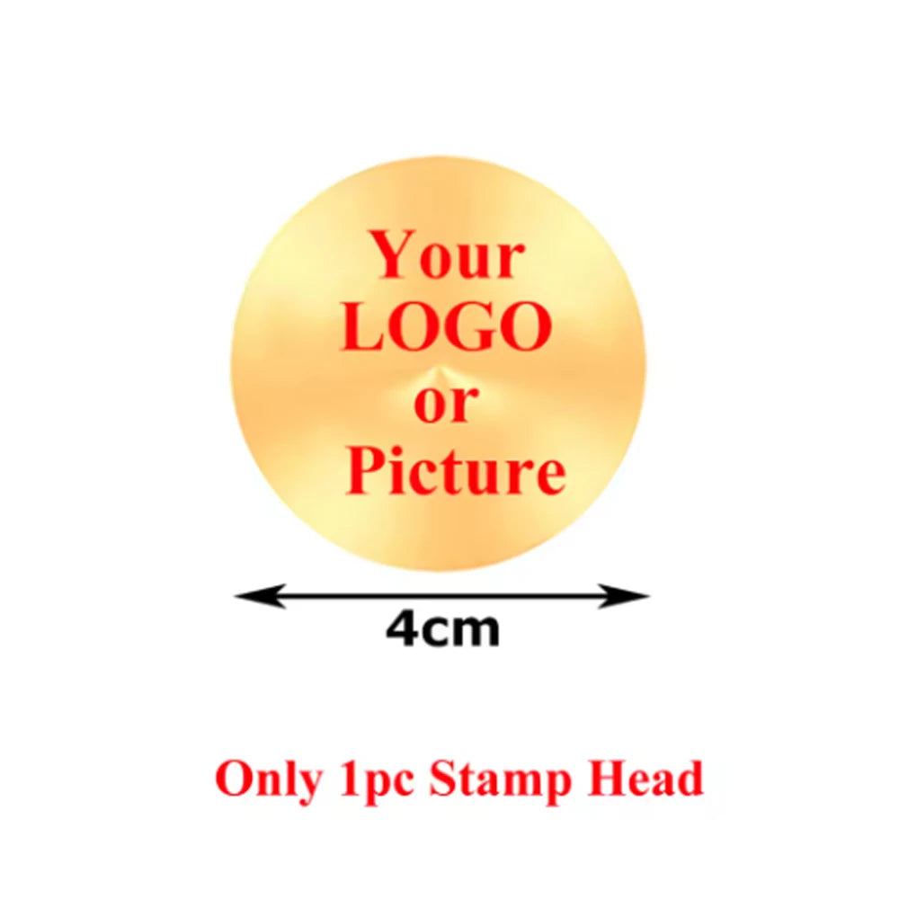 Custom Wax Seal Stamp Kit with Personalized Logo and Melting Spoon for Wedding Invitations