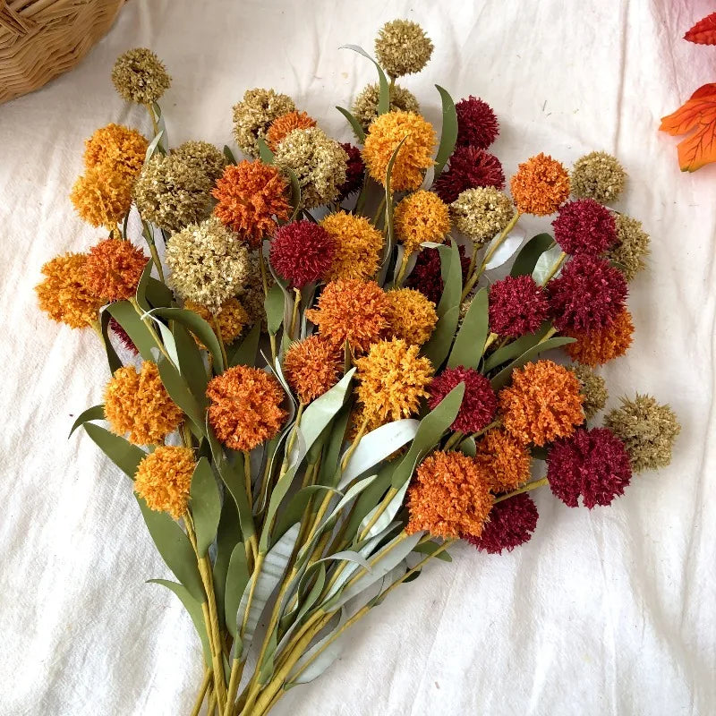 42cm Artificial Daisy Flower Head for Home Decor, Garden Ornament, Wedding, and Autumn Decor