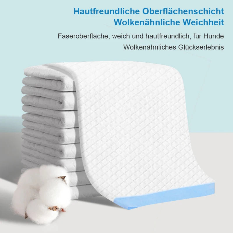 100pc Super Absorbent Pet Diapers for Dogs and Cats, 33x45cm Disposable Quick-Dry Urine Nappy Pads