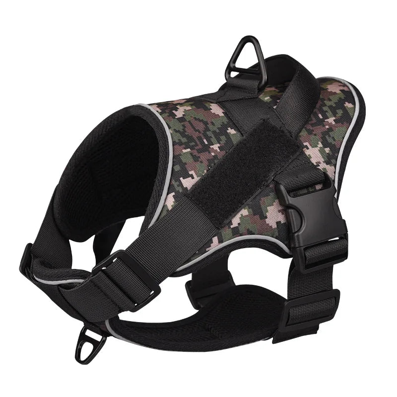 Dog Leash with Explosion-Proof Design and Reflective Chest Strap for Medium and Large Dogs