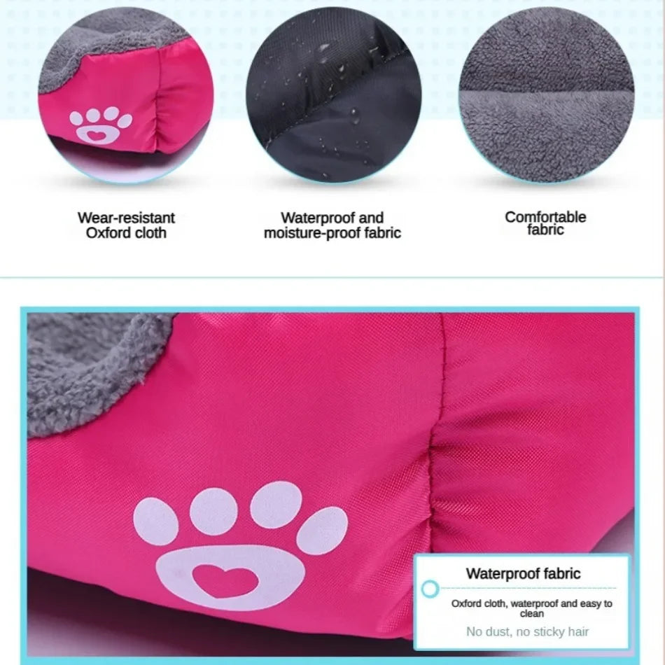 Cuccia Divano Quadrata Morbida per Cani - Cuscino Lavabile per Cani e Gatti, Calore Invernale