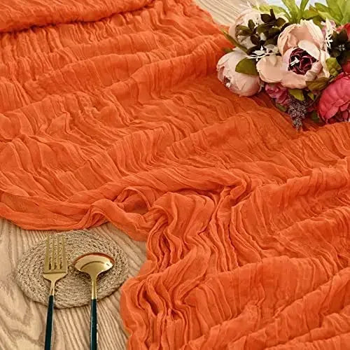 Runner da Tavola in Tessuto Boho Rosa 90x300cm - Per Matrimoni e Decorazioni