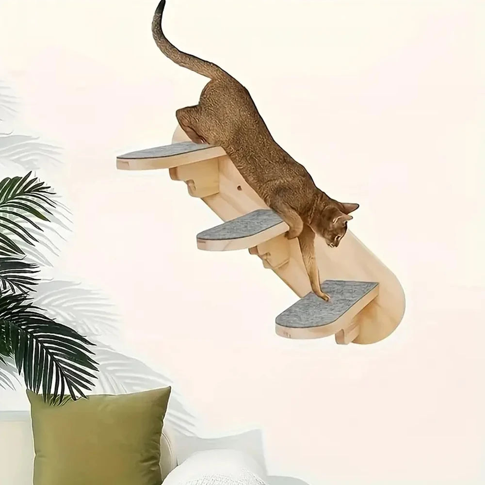 Gradini da parete antiscivolo per gatti