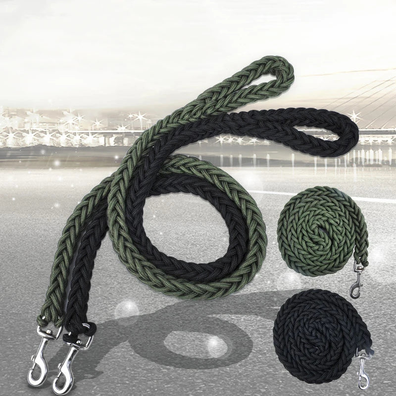 Dog Training Leash for Large Dogs - Strong, Durable Braided Design for Effective Training and Comfortable Walking