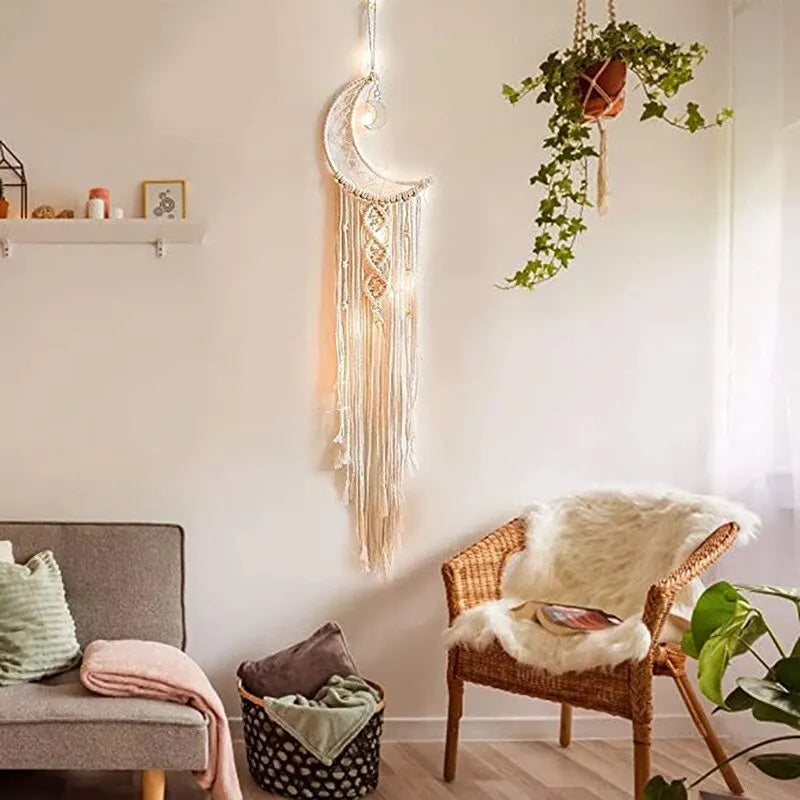96cm Macrame Wall Hanging Tapestry - Bohemian Room Decor for Kids' Spaces, Perfect Gift for Girls